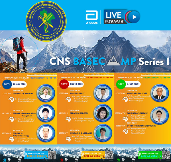 CNS Basecamp series I LIVE virtual tutorial 3-day courses